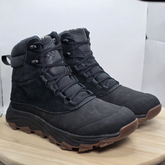 Men's Columbia Expeditionist Shield Waterproof Insulated Black Boots / Size 7.5 - Picture 5 of 9
